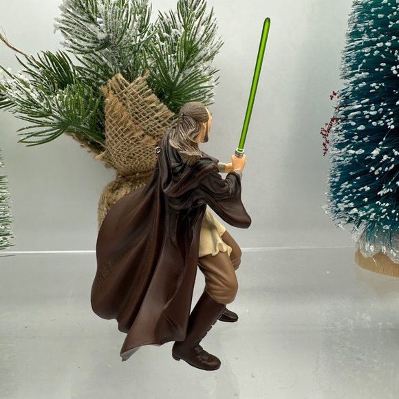 Hallmark Keepsake Ornament Star Wars Qui Gon Jinn Figurine Christmas Holiday - Picture 8 of 8
